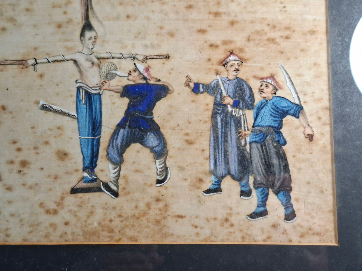 19th-Century Chinese Watercolour on Pith Paper 