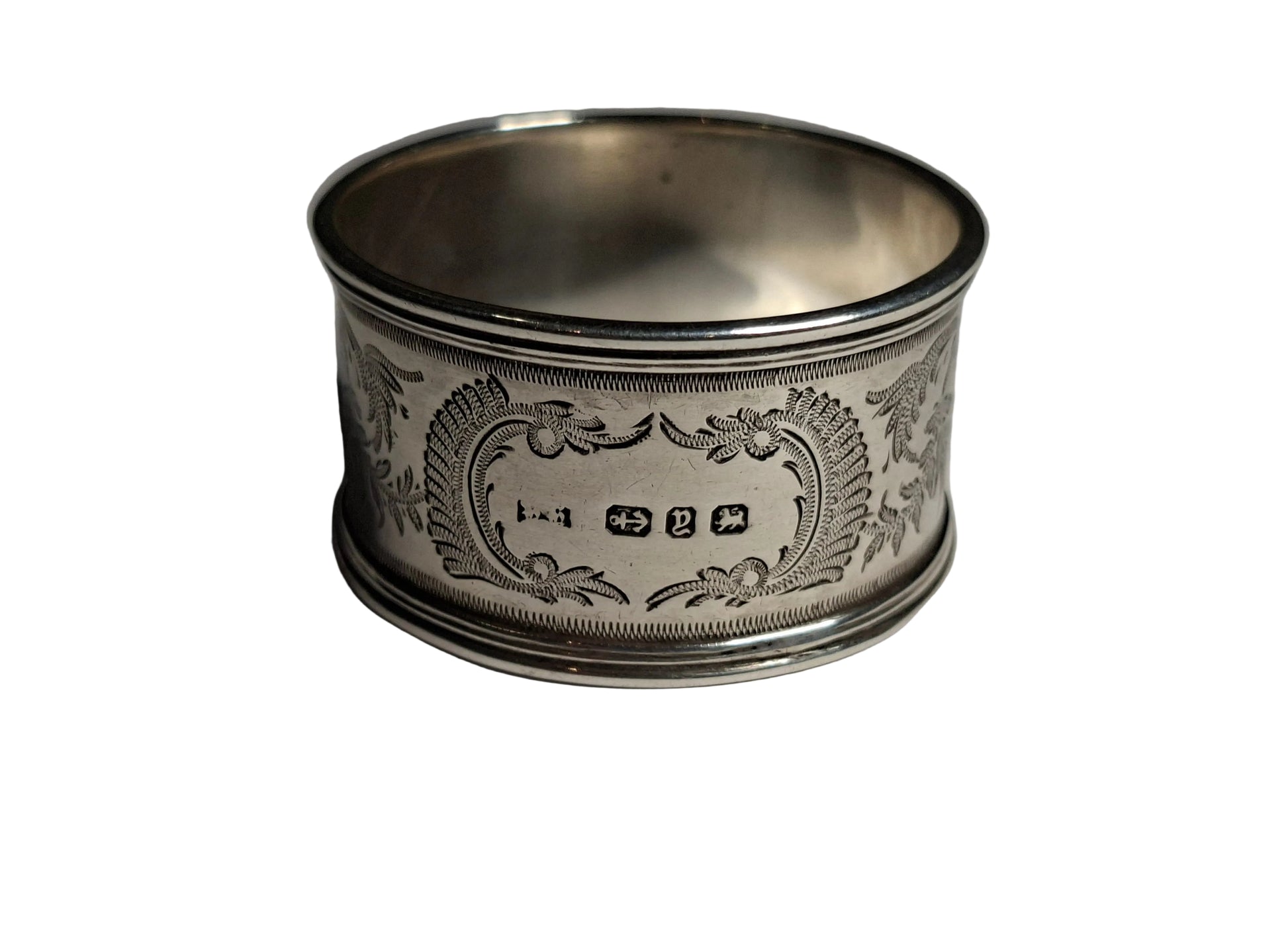 Antique sterling Silver Napkin Ring, Elkington 1895