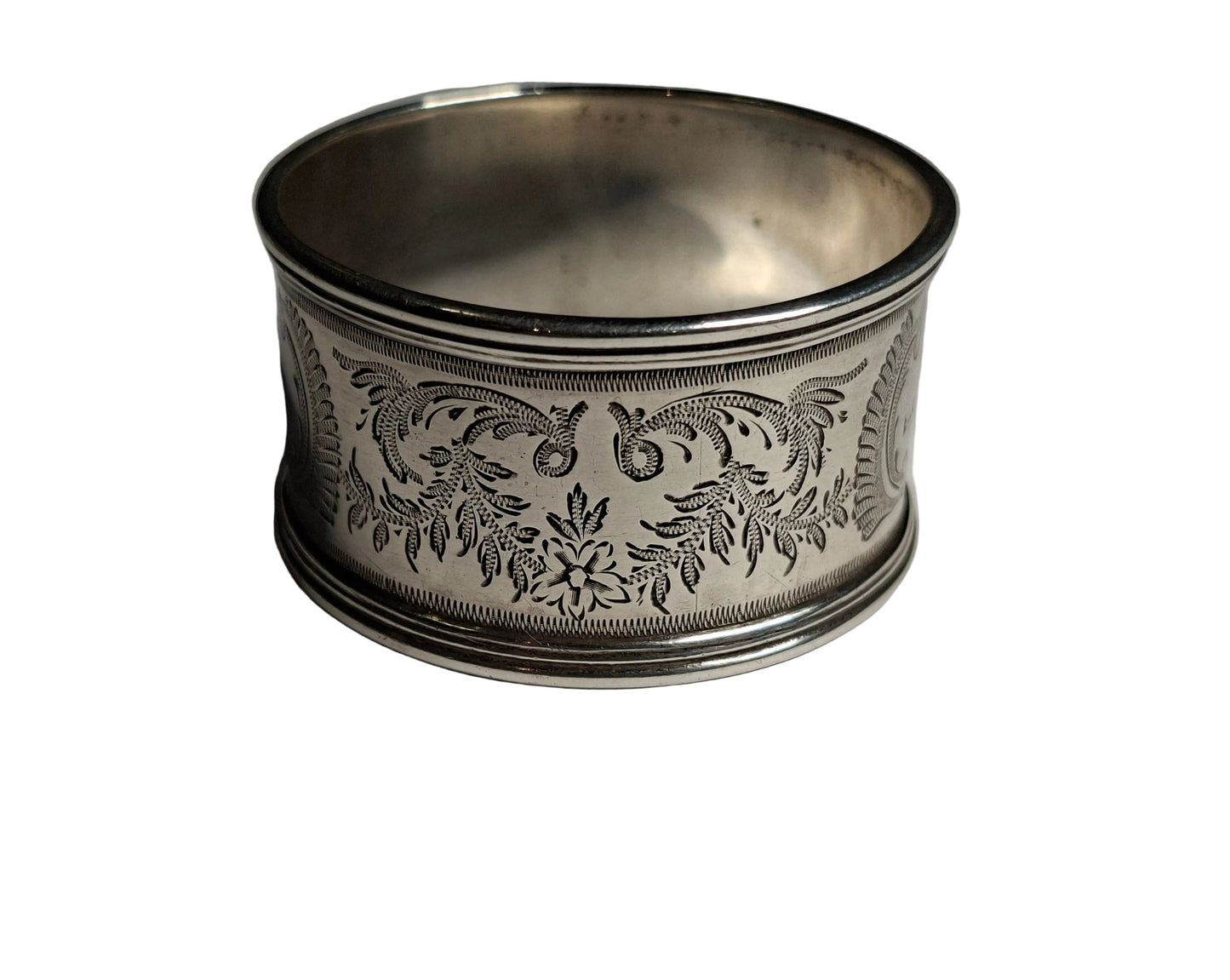 Antique Silver Napkin Ring, hallmarked Elkington 1895