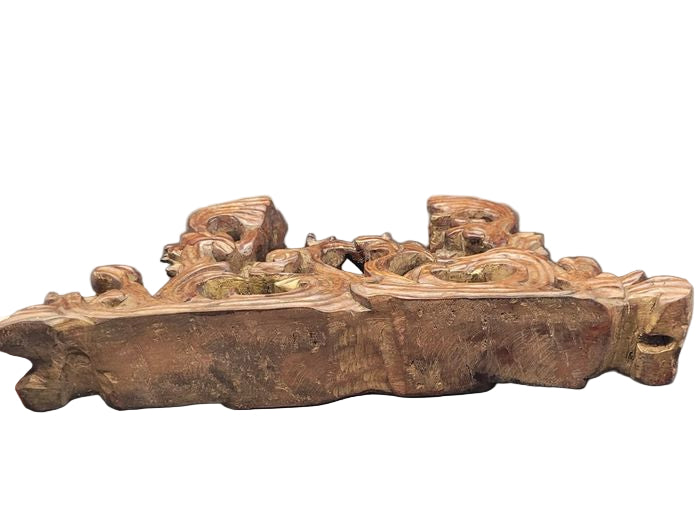 Chinese Qing Carved Dragon Incense Stand 19th Century