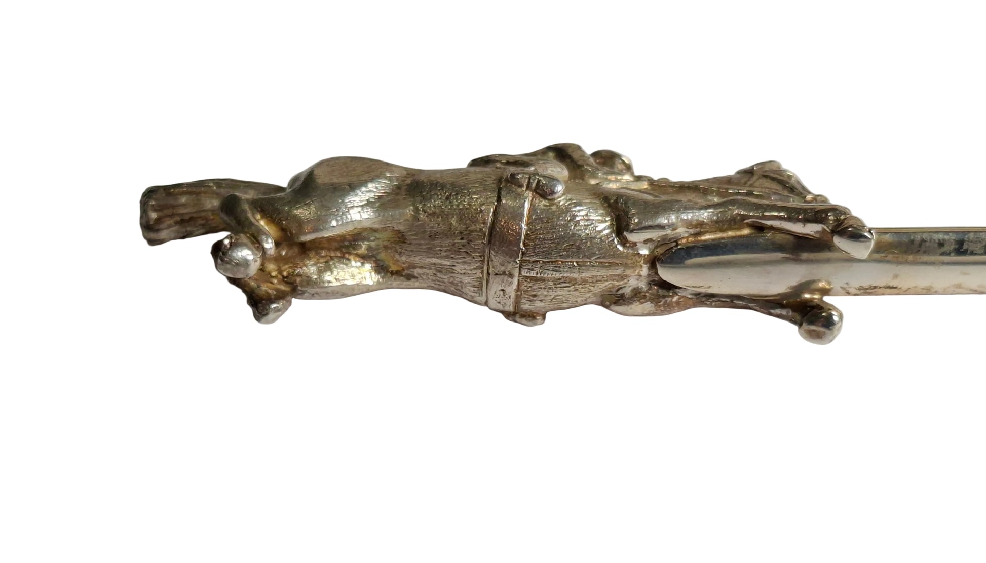 Sterling Silver figurine of a horse on a white background