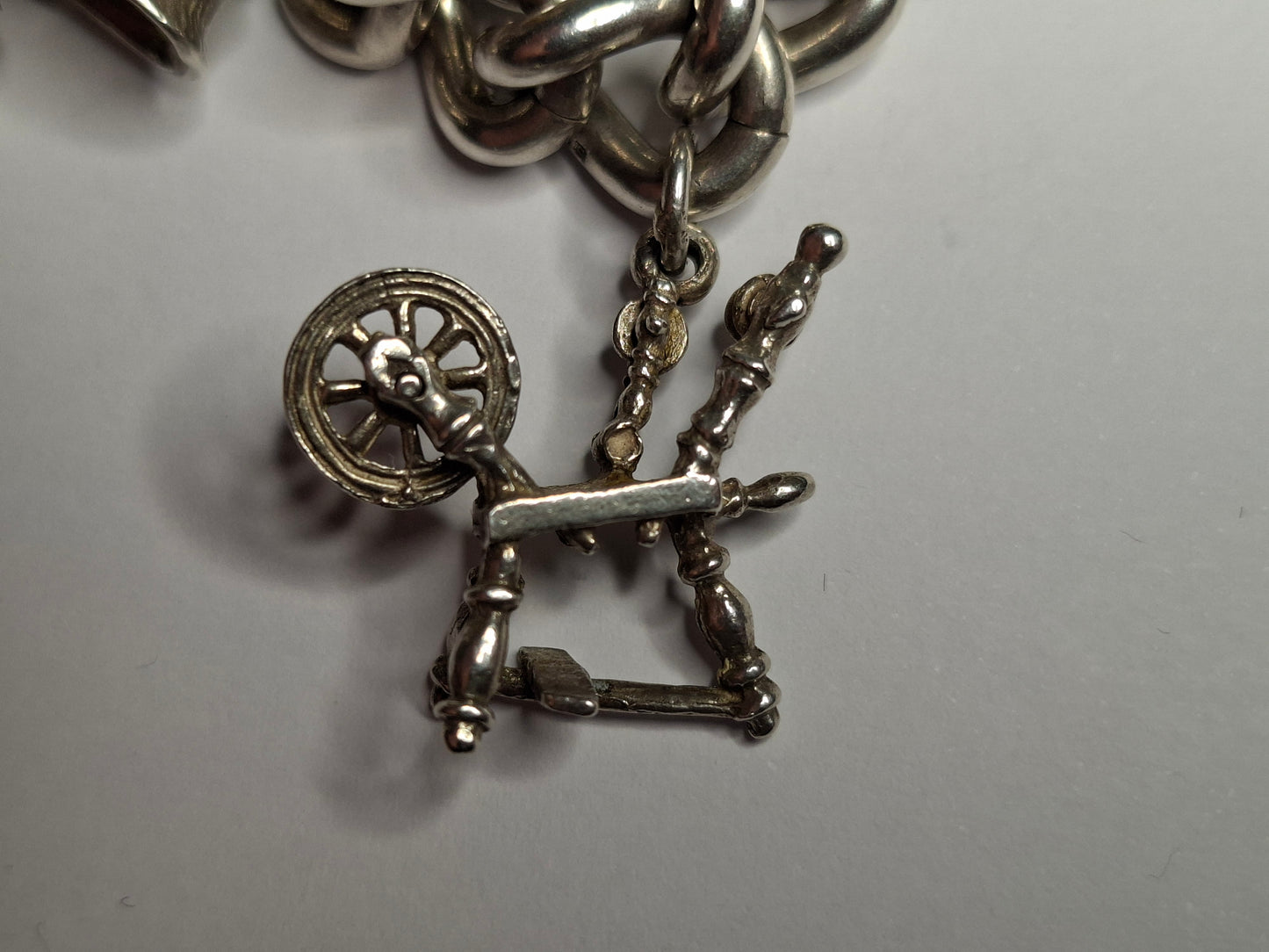 Vintage Sterling Silver Charm Bracelet, beautifully crafted and full of character. Made from genuine sterling silver