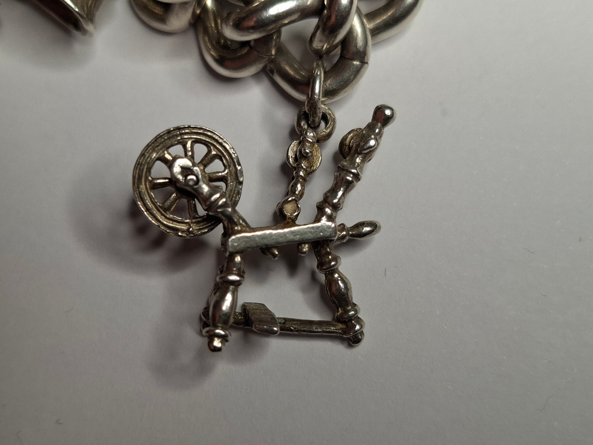 Vintage Sterling Silver Charm Bracelet, beautifully crafted and full of character. Made from genuine sterling silver