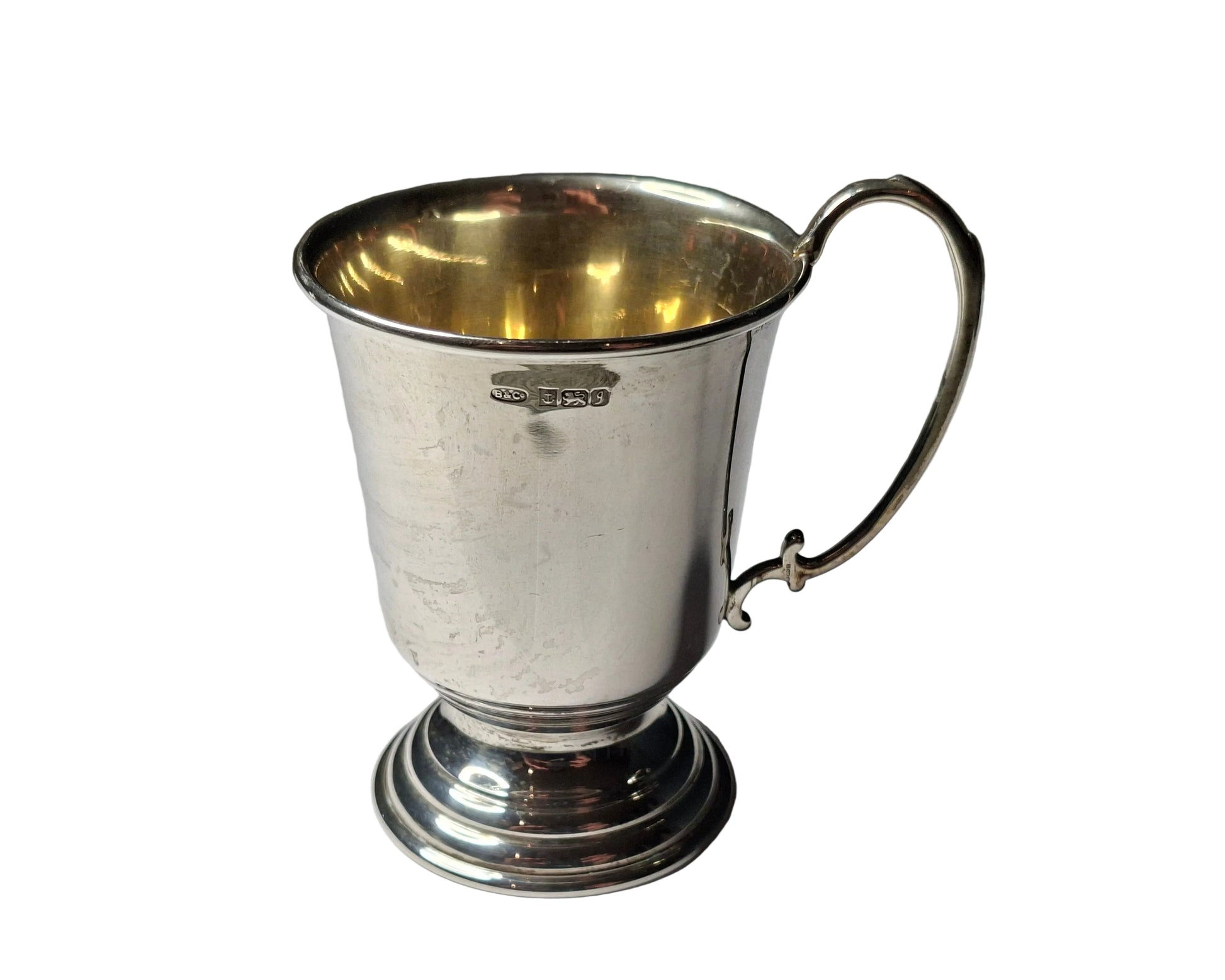 Sterling Silver Christening Cup Hallmarked Birmingham 1983