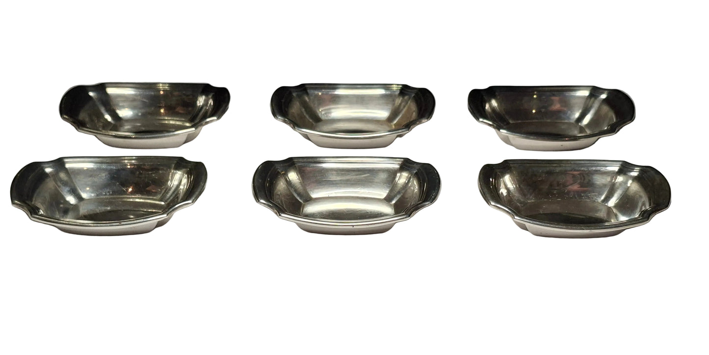 SET OF 6 STERLING SILVER BOWLS 