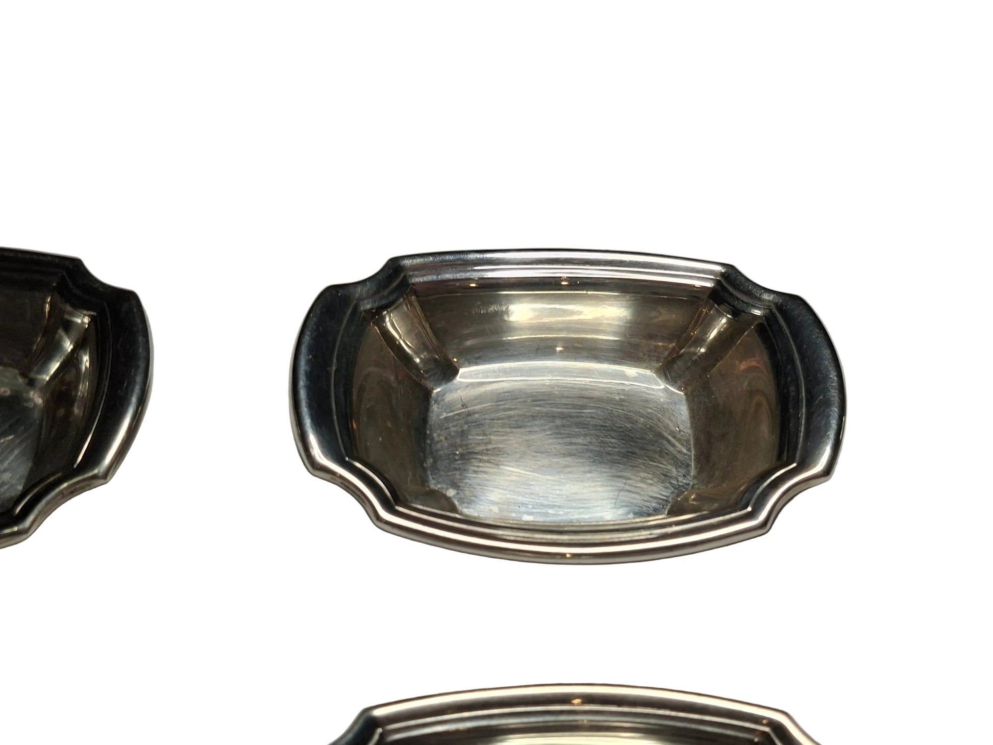 SET OF 6 925 STERLING SILVER PIN DISHES 