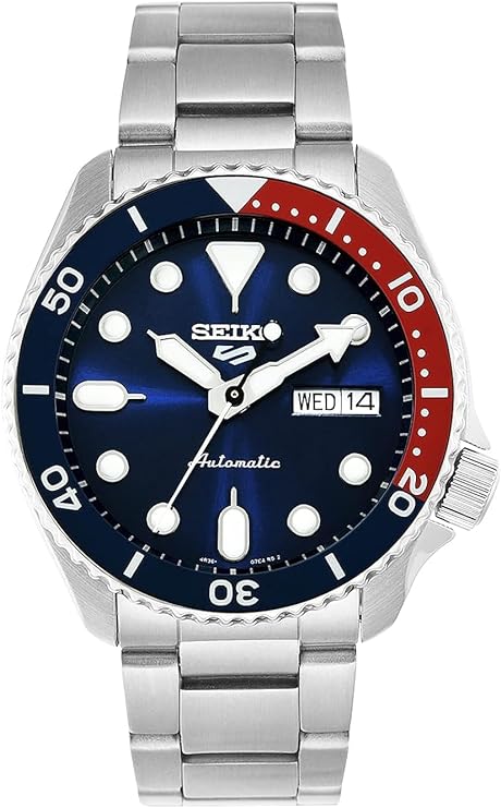 Seiko Men's Automatic Watch Seiko 5 Sports Pepsi Bezel